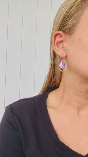 Murdie Morris Storytelling Layered Iconic Outline Drop Earrings