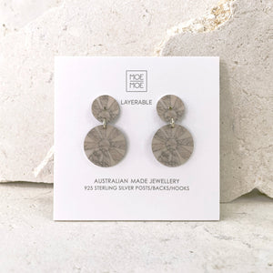 Museums of History NSW Artifacts Double Disc Stud Earrings