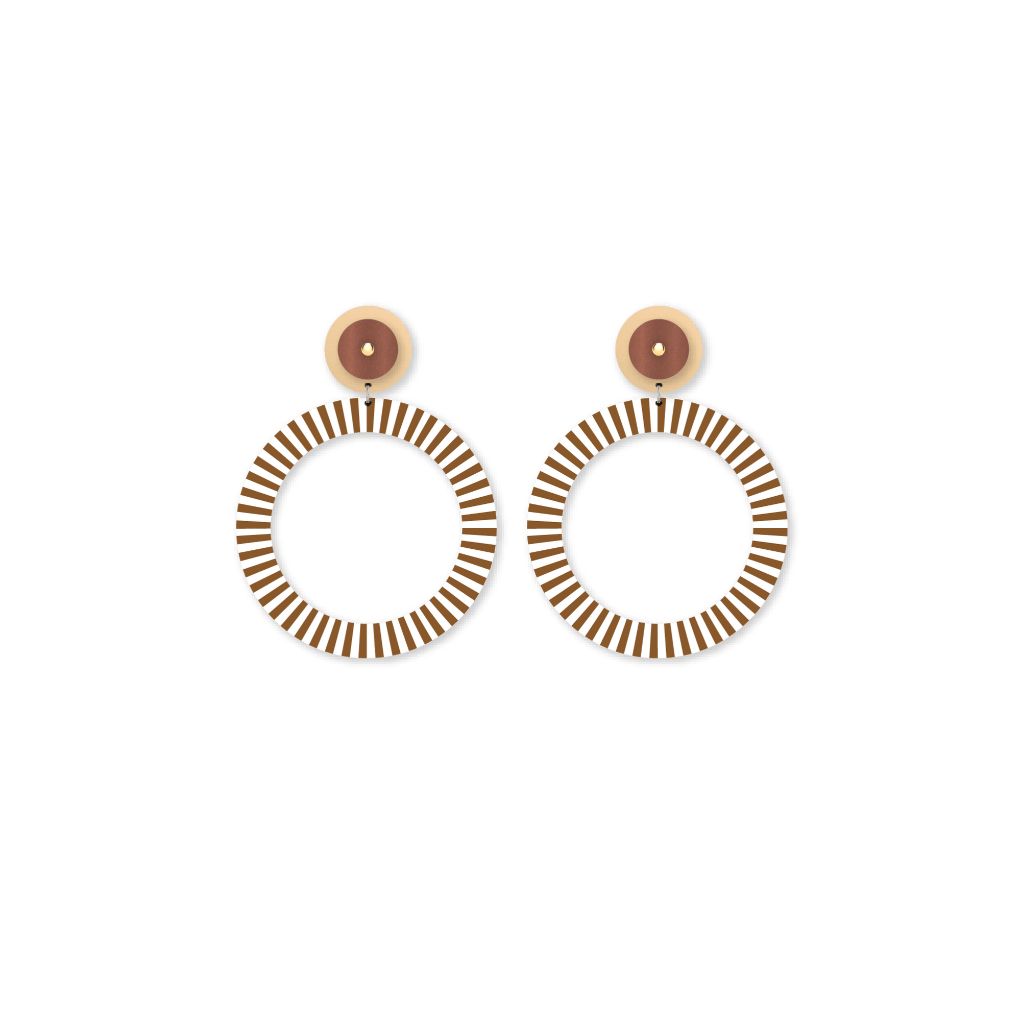Basics Large Ring Stud Earrings