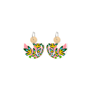 Miss Moresby Paradiso Large Bell Circles Hoop Earrings