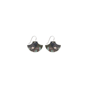 Native Birds Black Cockatoo Pagoda Drop Earring