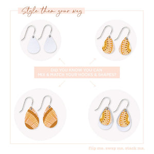 Natalie Jade Layered Double Tear Drop Earrings