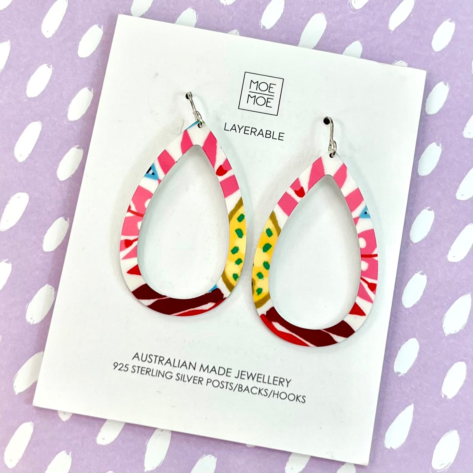 MED TEAR OUTLINE ABSTRACT  FLOWERS