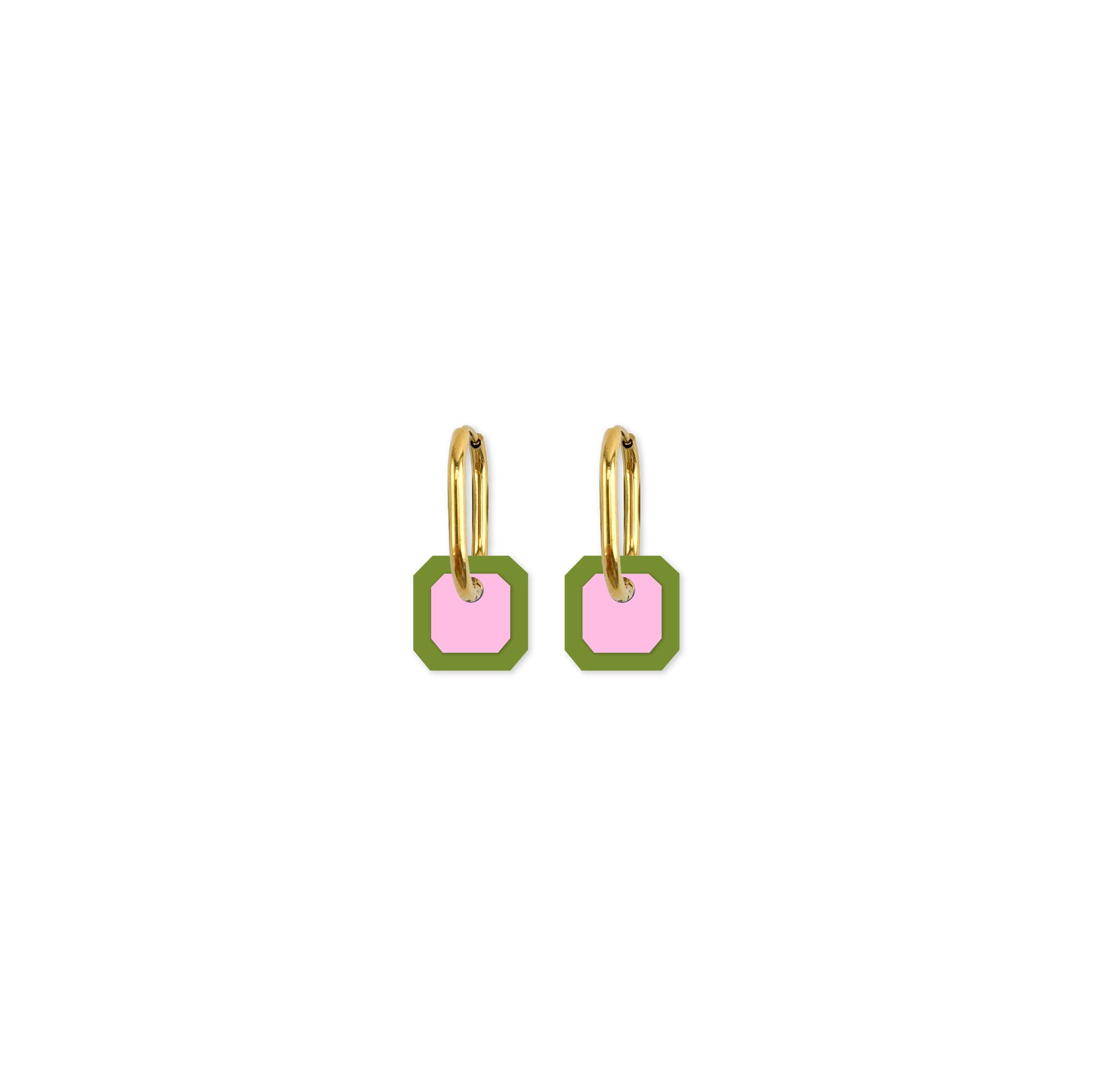 Cami Gem Pistachio/Soft Pink Earring