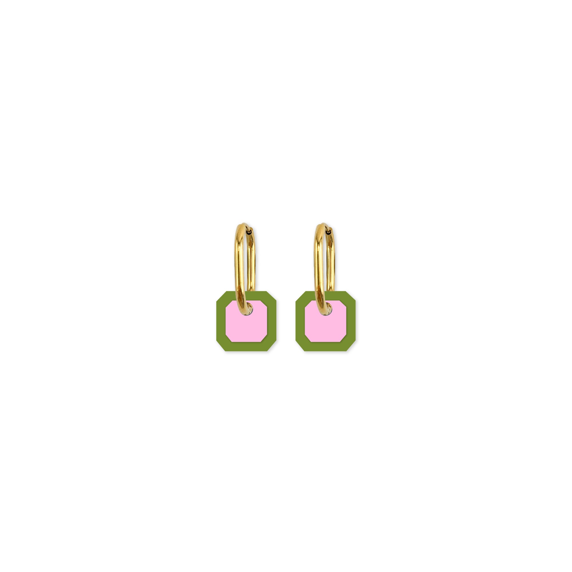 Cami Gem Pistachio/Soft Pink Earring