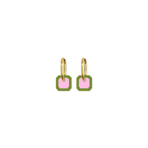 Cami Gem Pistachio/Soft Pink Earring