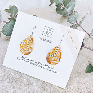 Natalie Jade Layered Double Tear Drop Earrings