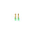 Cami Striped Tab Aqua/Yellow Earring