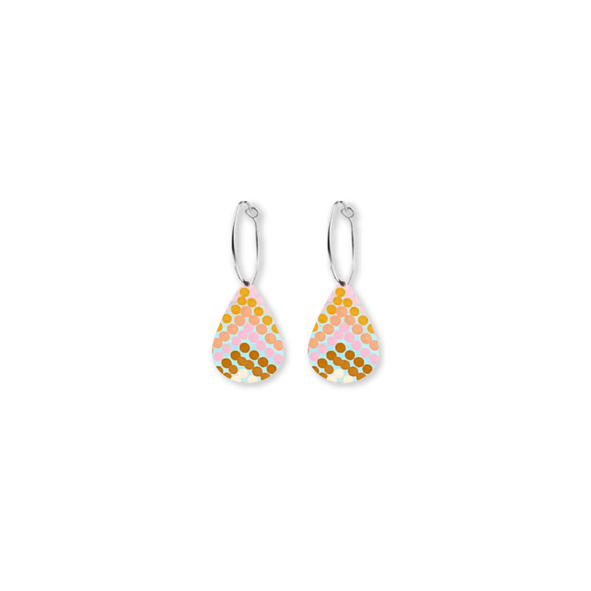 NATALIE BY NATALIE JADE MINI TEAR HOOP EARRINGS