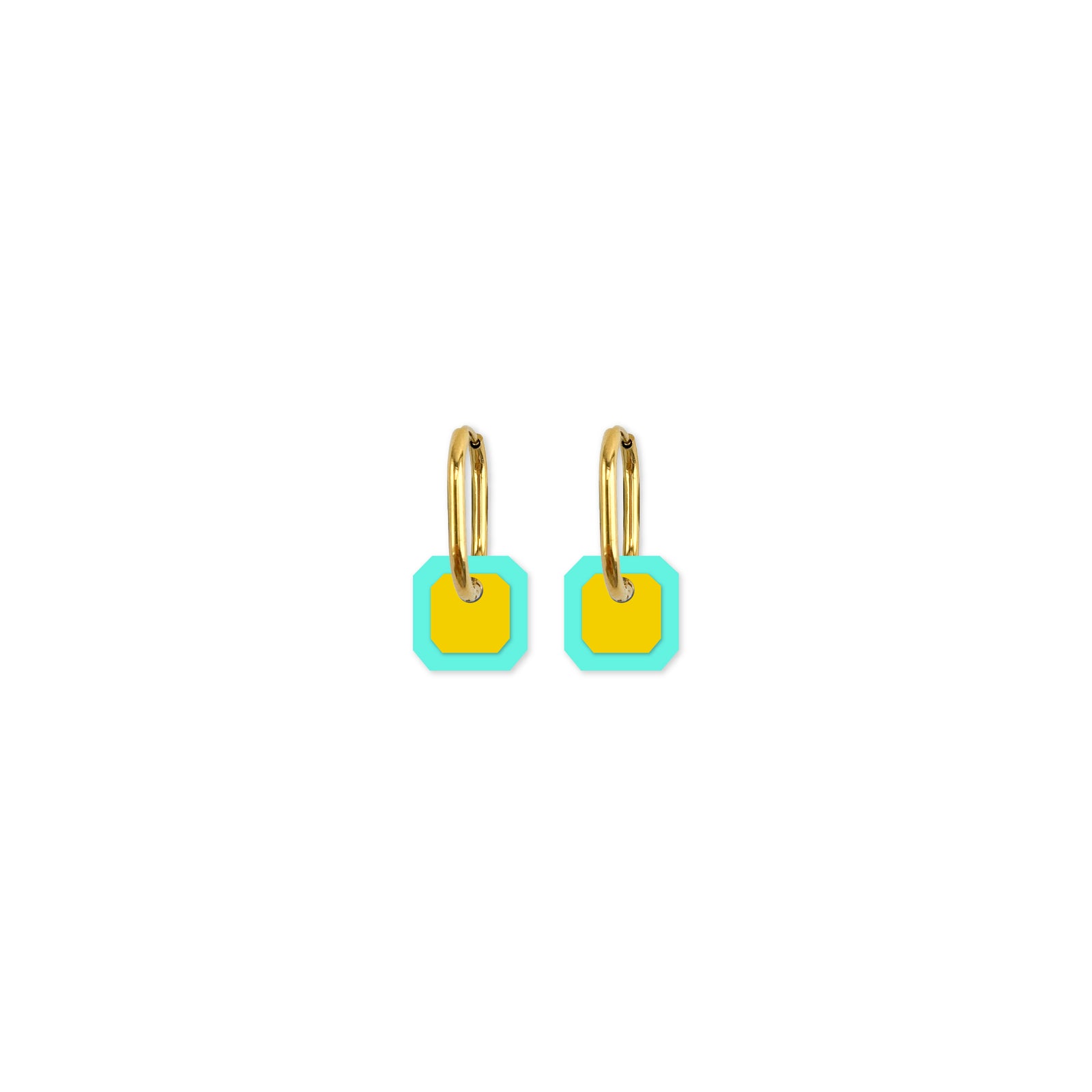 Cami Gem Sea/Mustard Earring