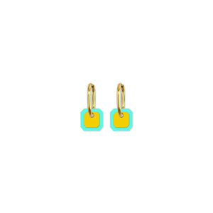 Cami Gem Sea/Mustard Earring