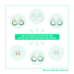 Van Gogh Roses Small Orbit Drop Earrings