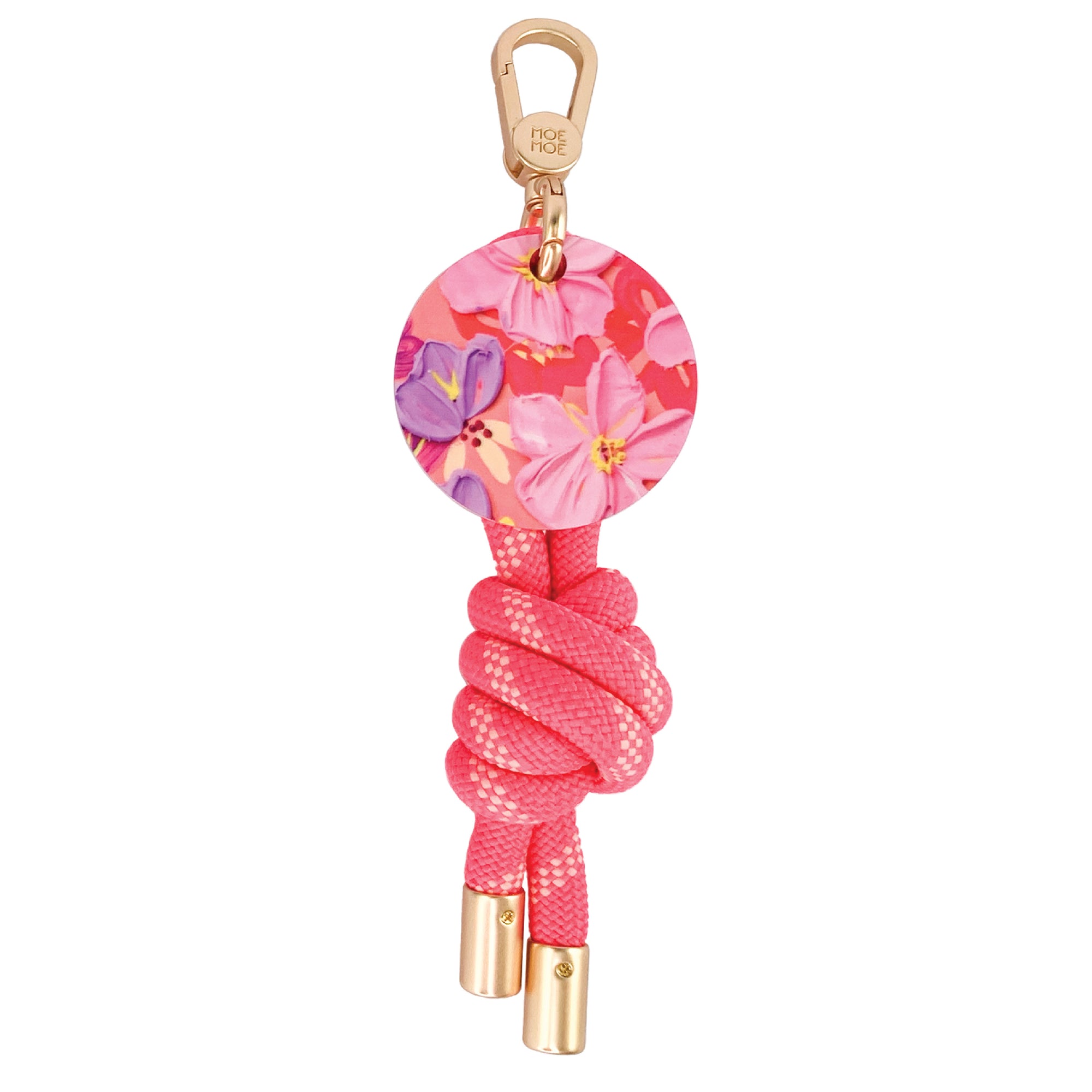 Keyring Floral Sorbet Blooms Hot Pink