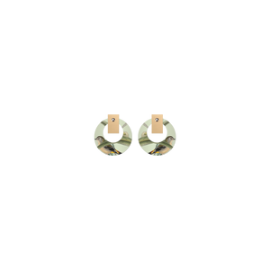 Native Birds Parrot & Pardalote Layered Small Retro Stud Earring