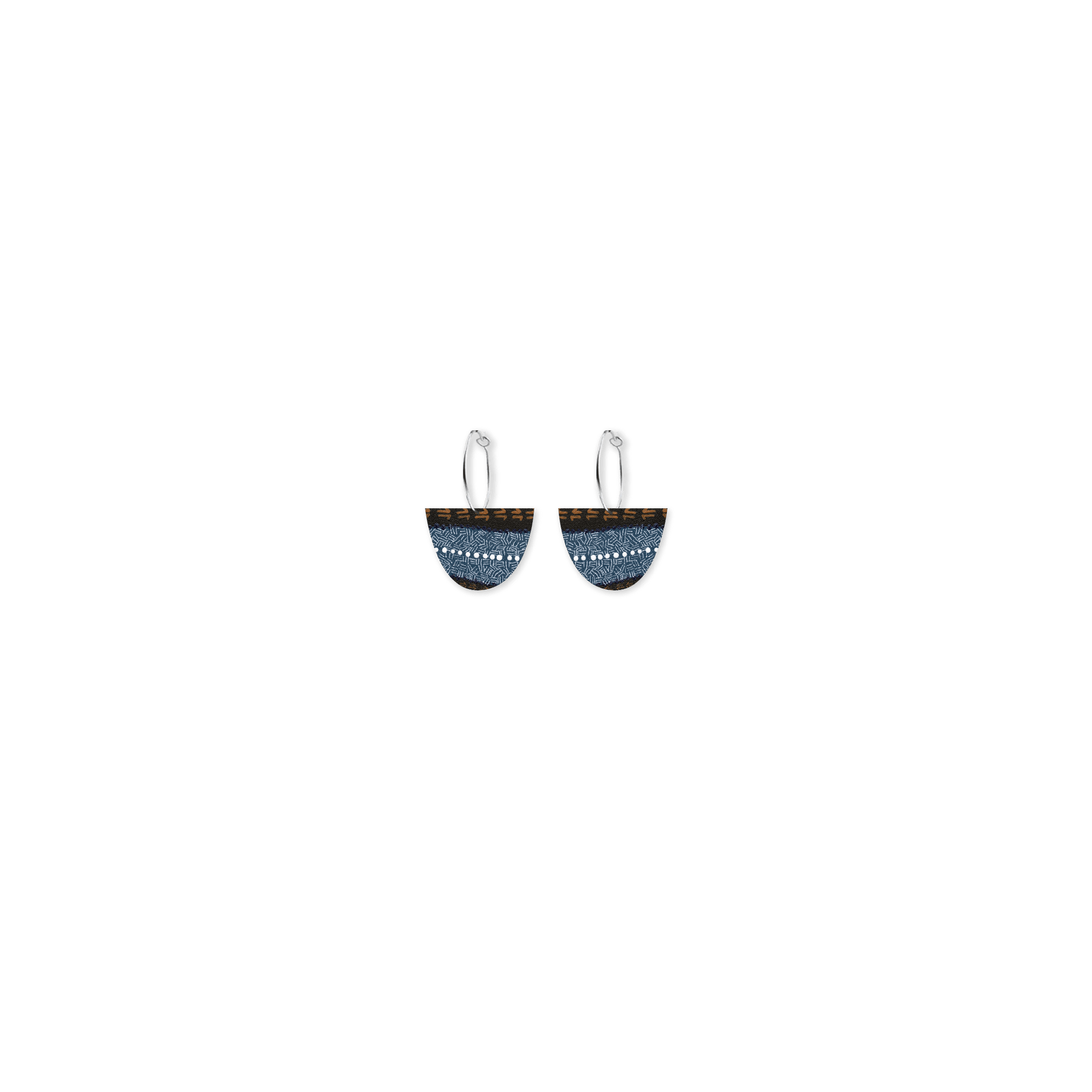 Jellurgal Paroo Small Bell Hoop Earring