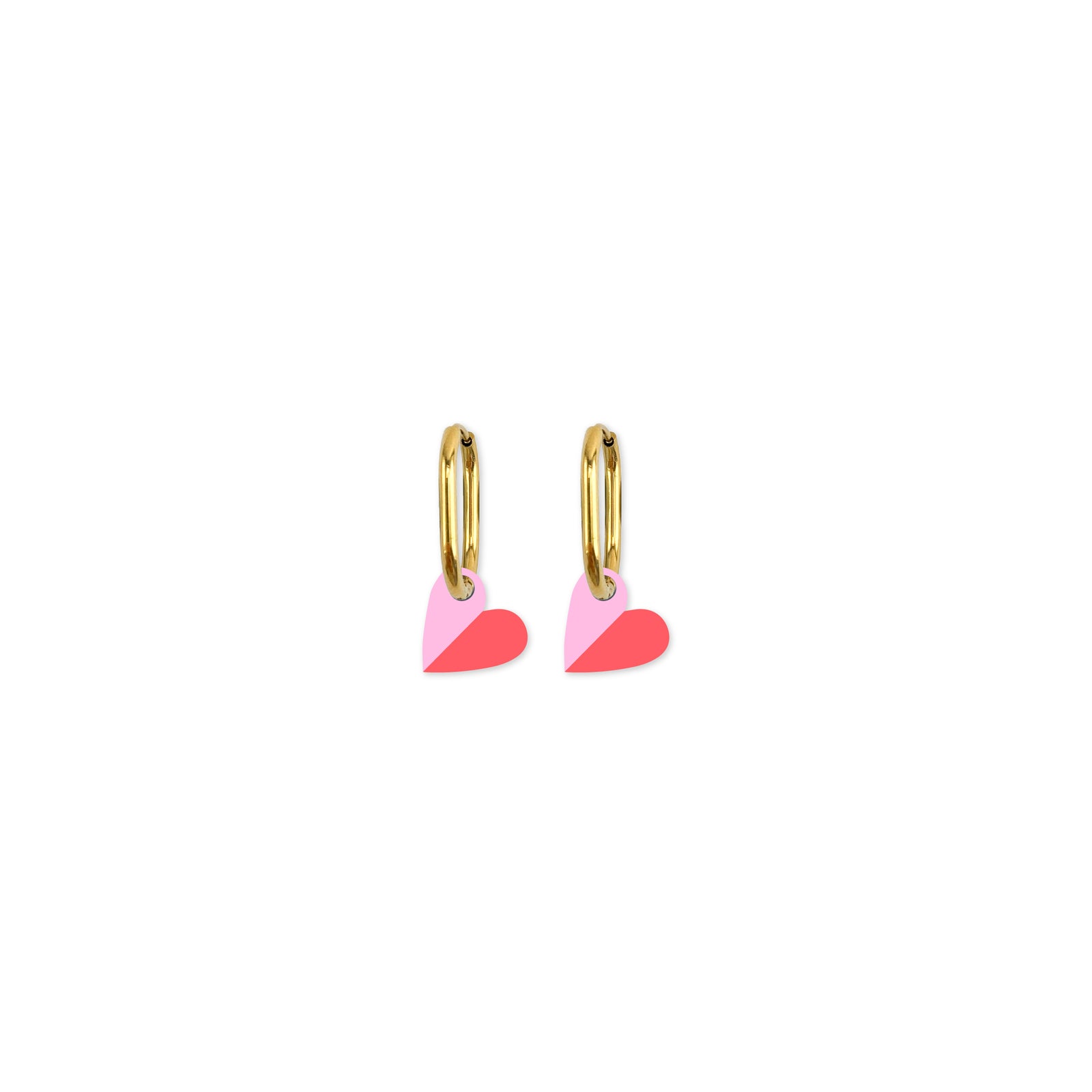 Cami Vovo Heart Soft Pink/Coral Earring