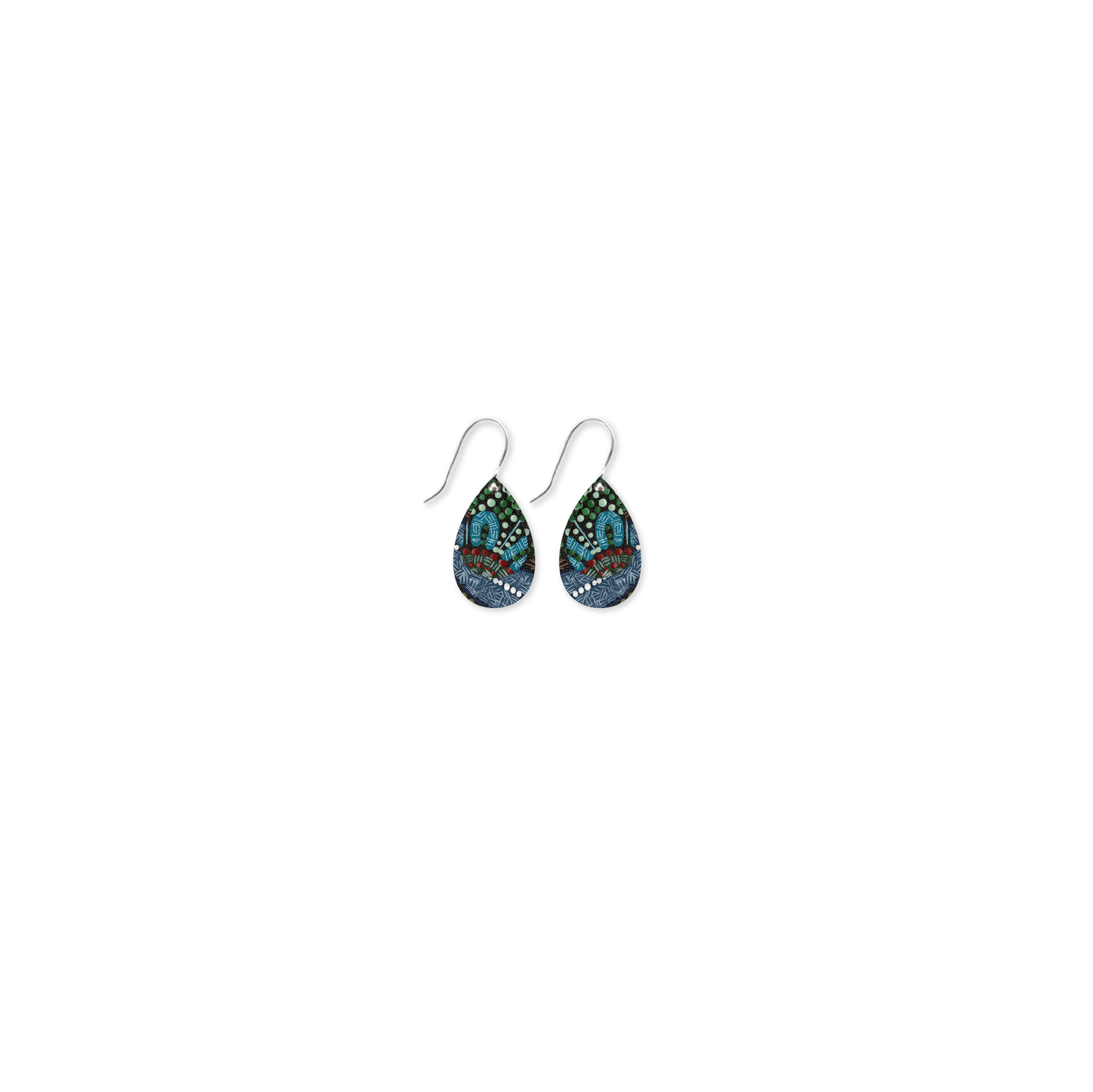 Jellurgal Songlines Layered Double Tear Drop Earring