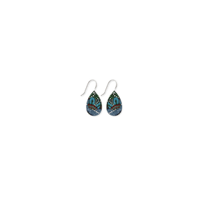 Jellurgal Songlines Layered Double Tear Drop Earring