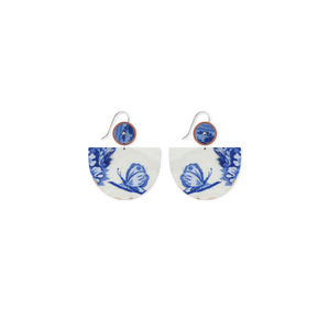 Museums of History NSW Ceramic Layered Large Bell Drop Earrings