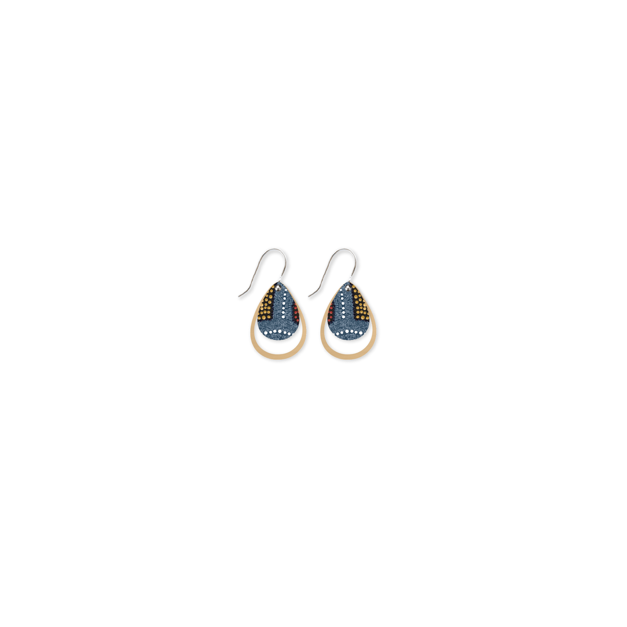 Jellurgal Paroo Layered Iconic Outline Drop Earring