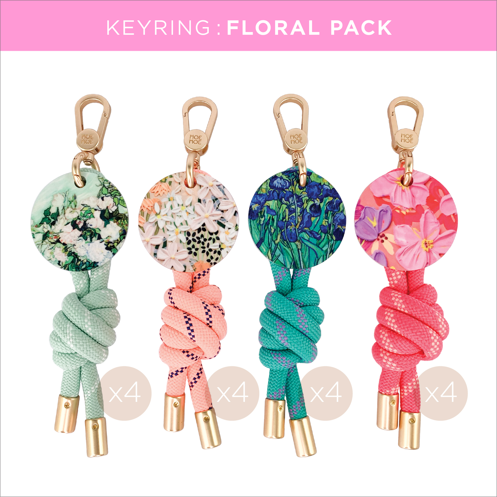 Keyring Pack Florals