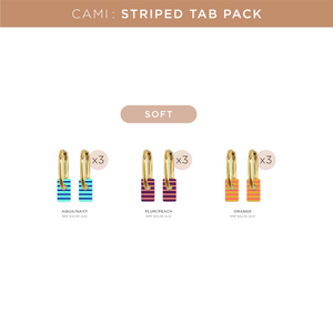 Cami Pack Striped Tab Soft