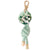 Keyring Floral Roses Mint