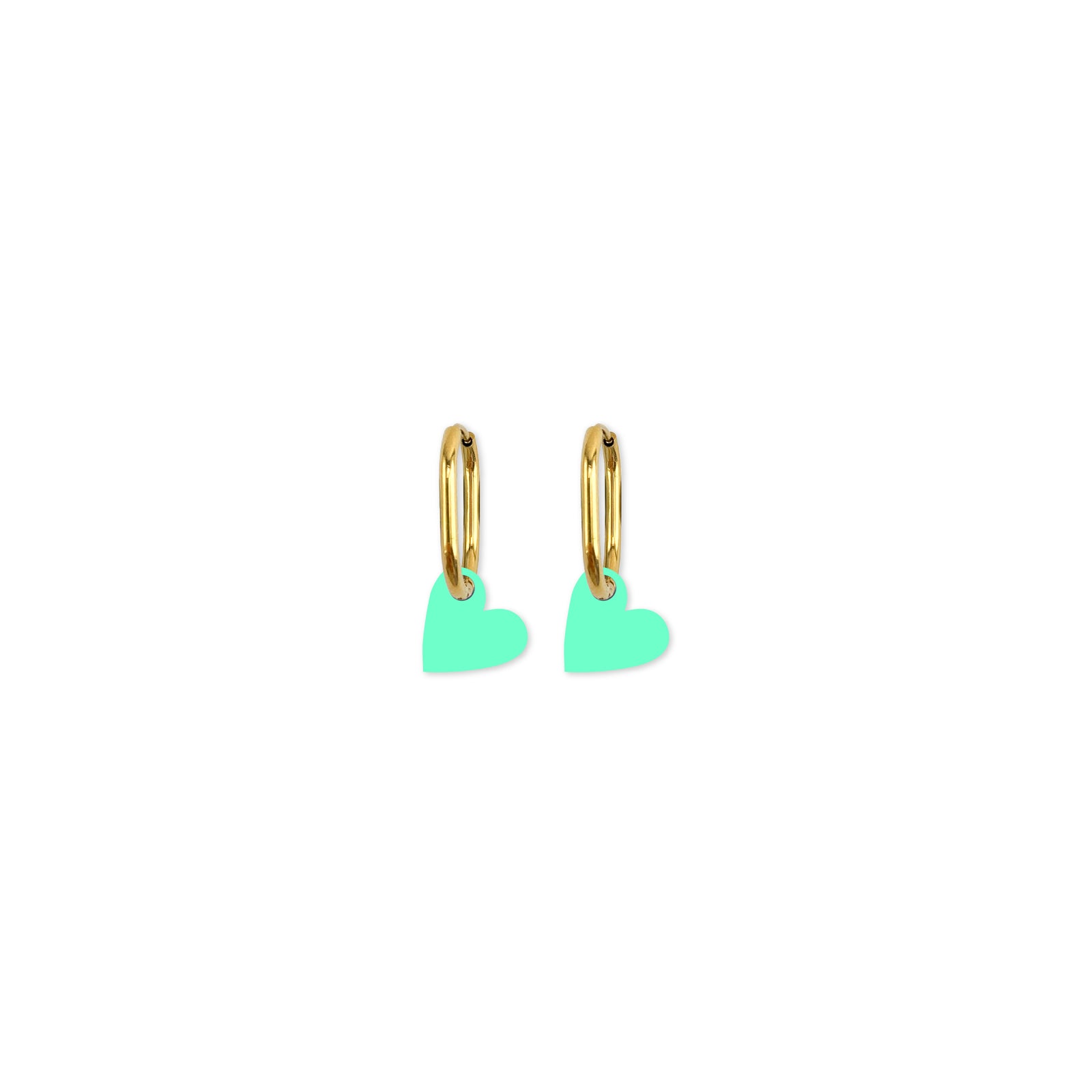 Cami Heart Mint Earring
