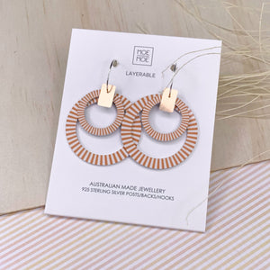 Playful Hues Double Halo Hoop Earrings