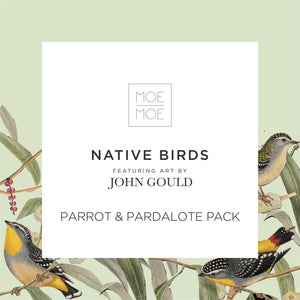 Native Birds Parrot and Pardalote Pack