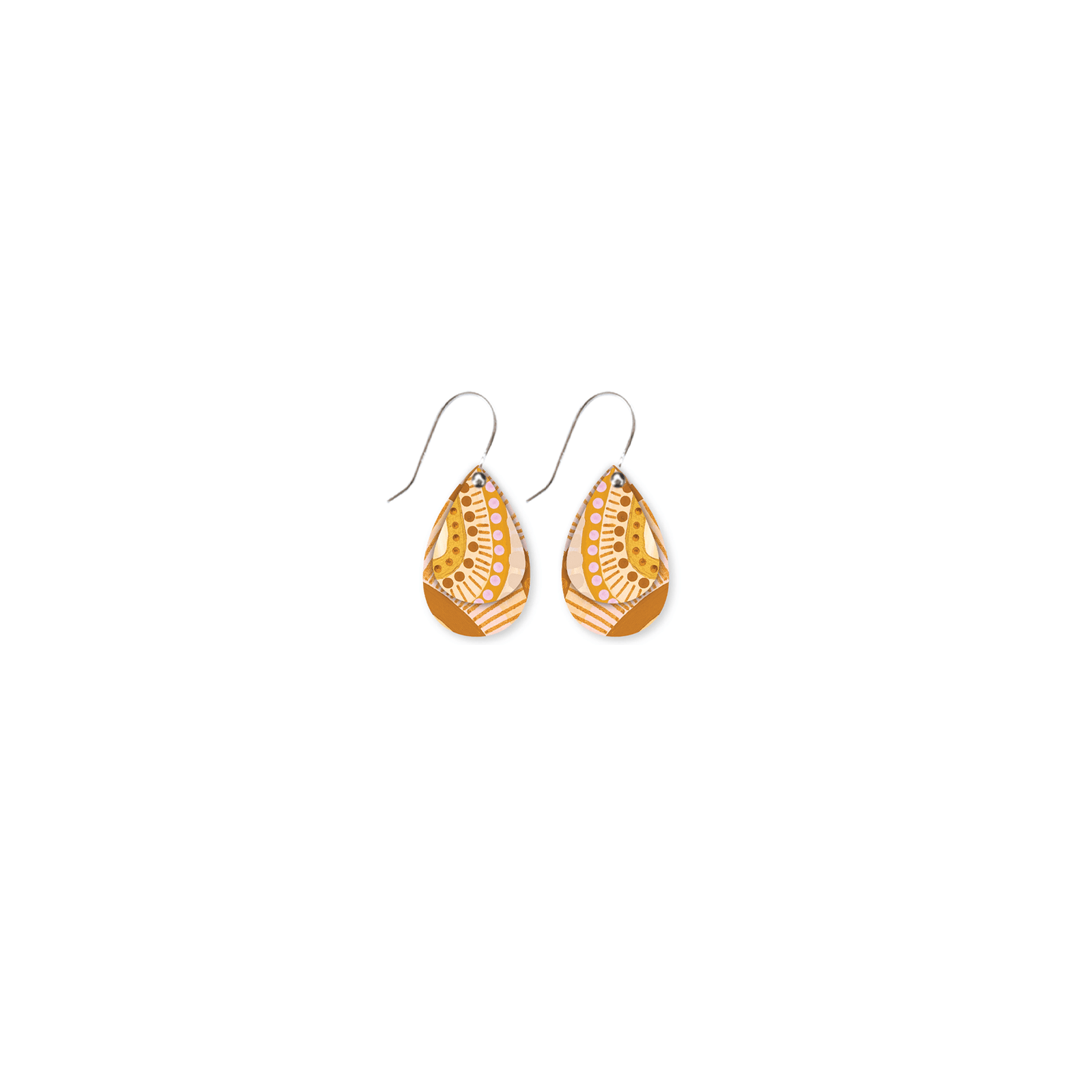 Natalie Jade Layered Double Tear Drop Earrings