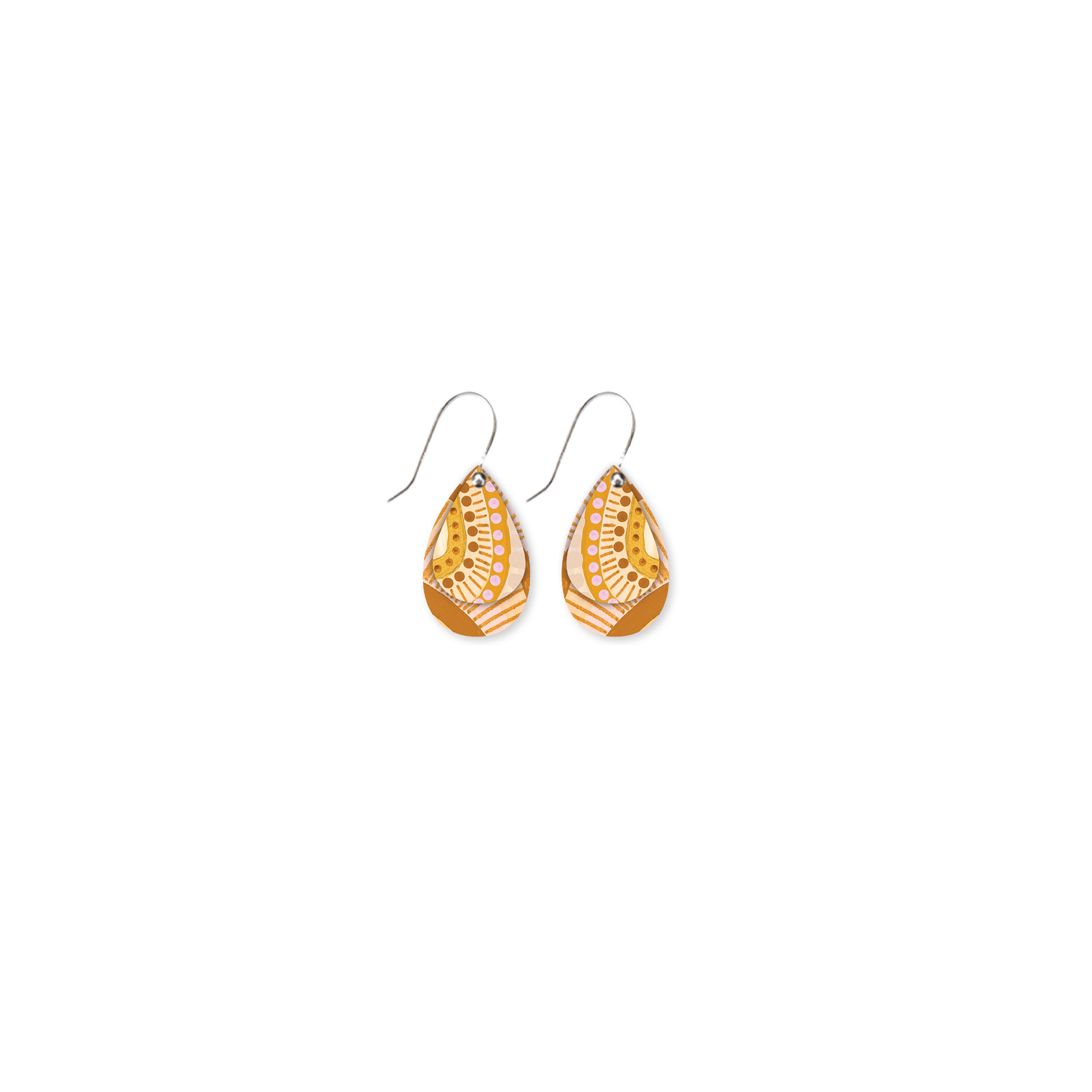 Natalie Jade Layered Double Tear Drop Earrings