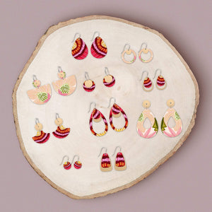 Kirsten Katz Blossom Iconic Tear Drop Earrings