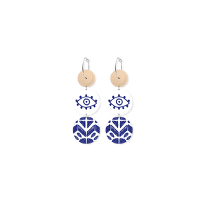 Ellenika Layered Tria Circle Hoop Earrings