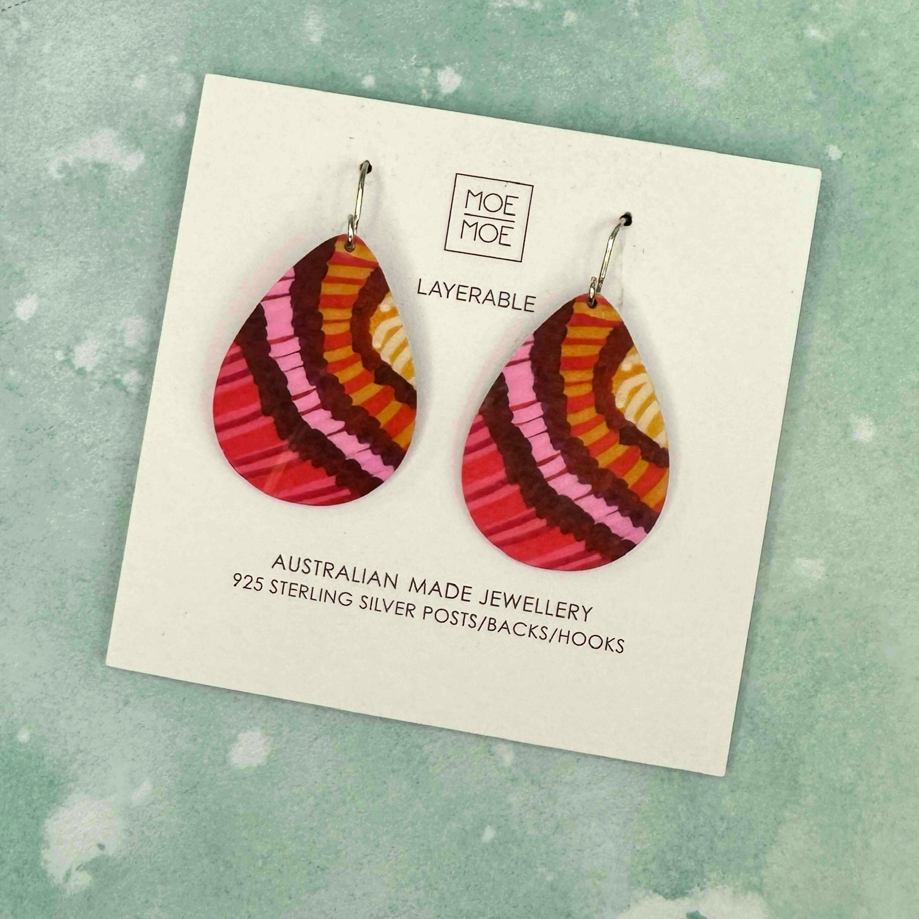 Kirtsen Katz Iconic Tear Red Pattern