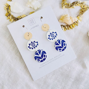 Ellenika Layered Tria Circle Hoop Earrings