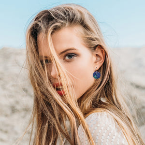 Azeza Possum Dreamtime Circle Drop Earrings