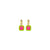 Cami Gem Lime/Hot Pink Earring