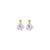 Cami Striped Flower Soft Pink/Aqua Earring