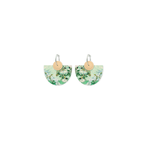 Van Gogh Roses Layered Classic Bell Hoop Earrings