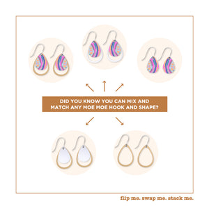 Murdie Morris Storytelling Layered Iconic Outline Drop Earrings