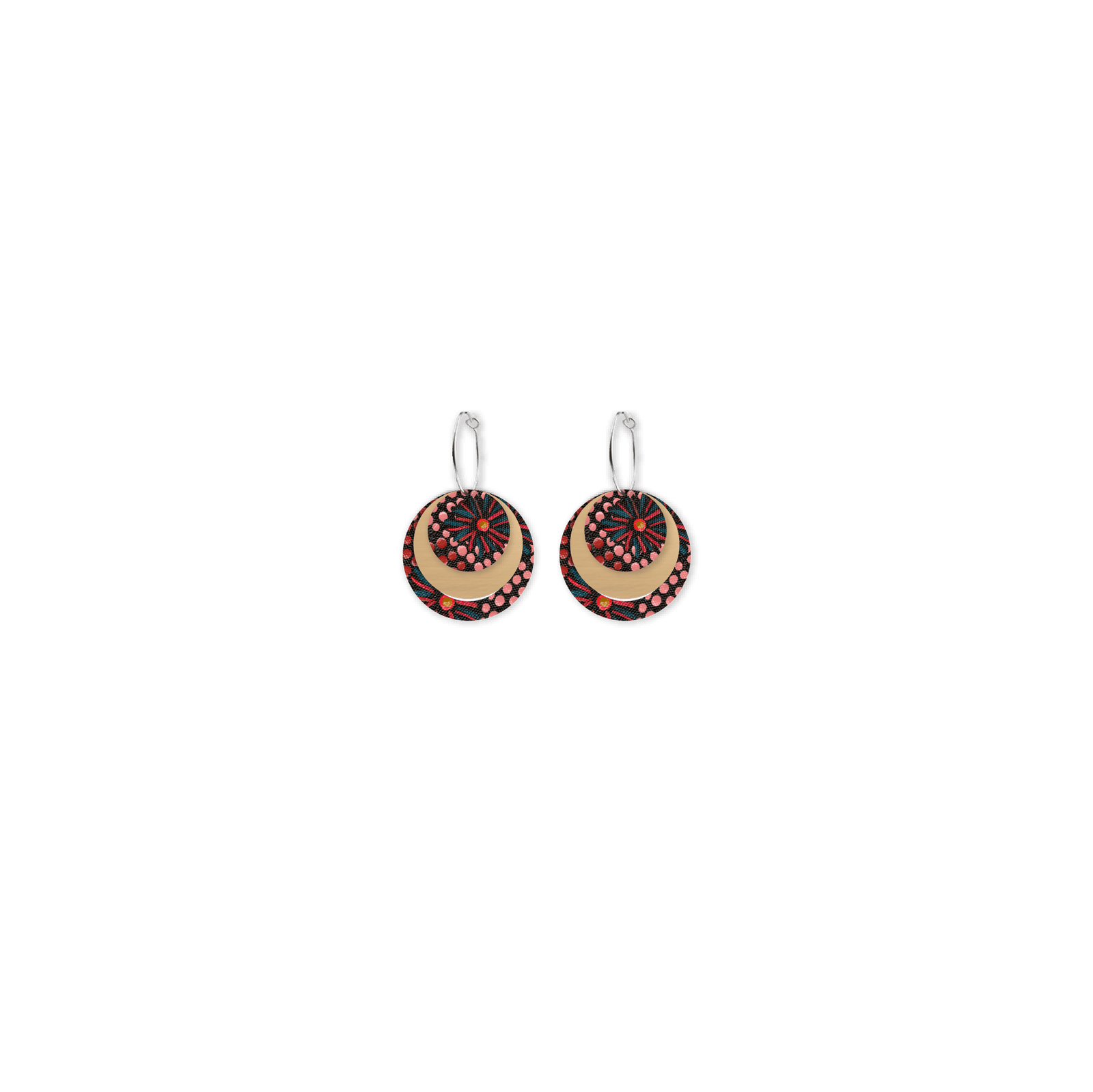 Jellurgal Generations Three Circle Hoop Earring