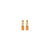 Cami Striped Tab Orange Coral Earring