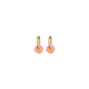 Cami Ombre Circle Peach Pink Earring