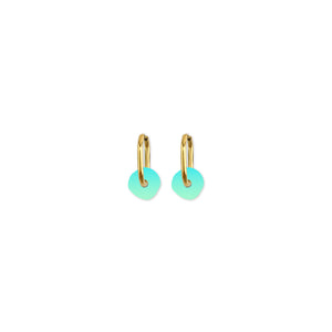 Cami Ombre Circle Teal/Aqua Earring