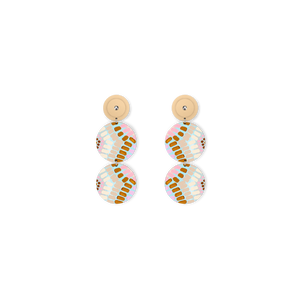 Natalie By Natalie Jade Layered Tria Circle Stud Earrings
