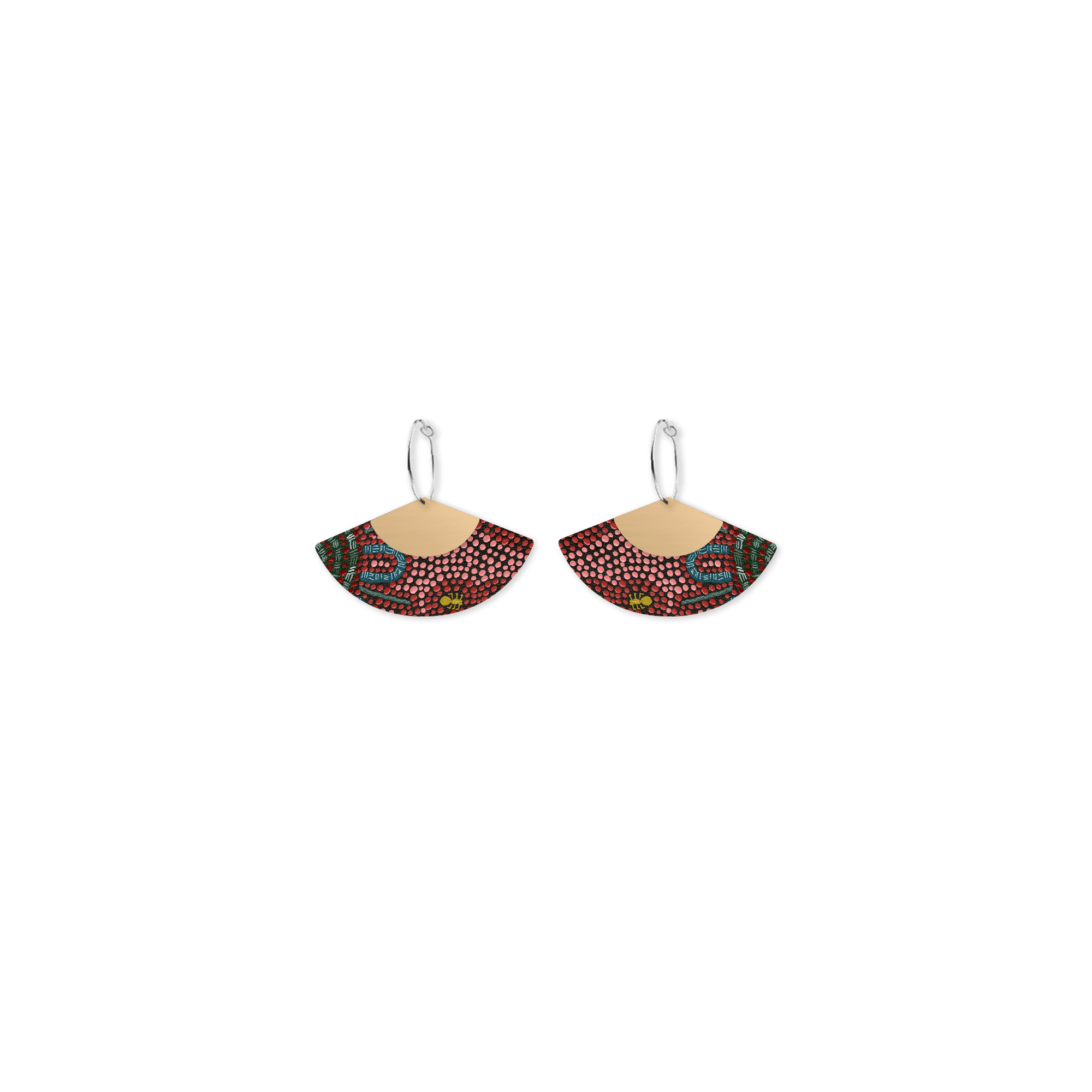 Jellurgal Generations Layered Fan Hoop Earring