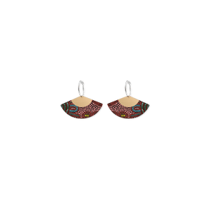 Jellurgal Generations Layered Fan Hoop Earring