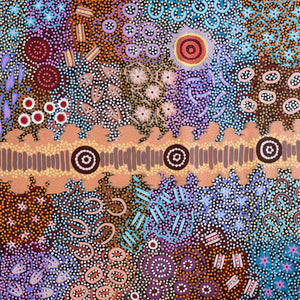 Azeza Possum Dreamtime Small Circle Drop Earrings