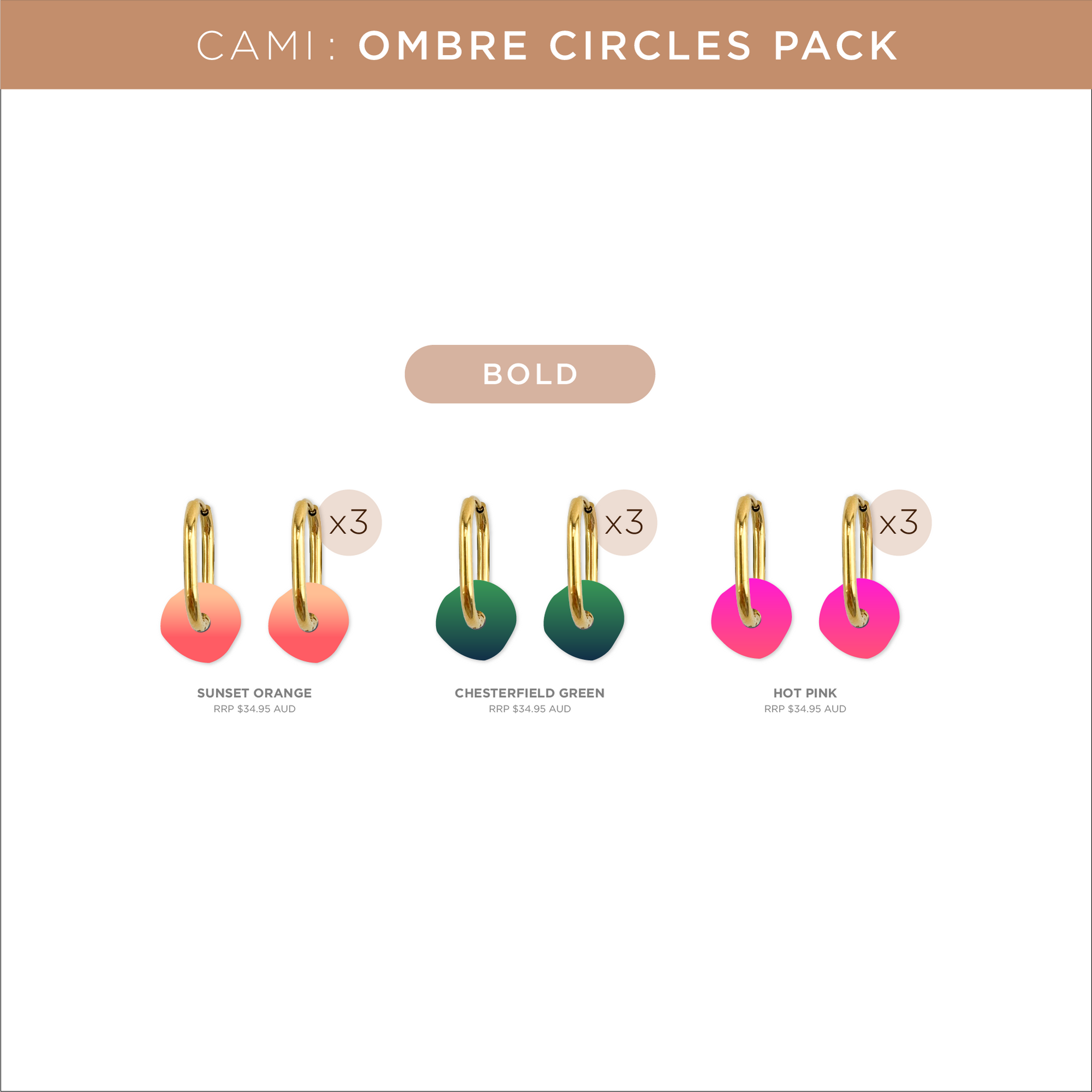 Cami Pack Ombre Circle Bold